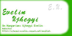 evelin ujhegyi business card